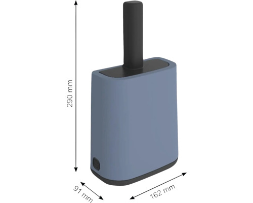 Toaletní komorník s držákem role toaletního papíru a kartáčem