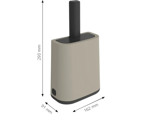 Zásobník na papírové ručníky z plastu, rozměry 290 mm výška, 91 mm šířka a 162 mm hloubka