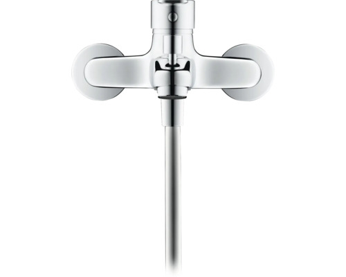 Chromovaná vanová baterie s sprchovou hadicí