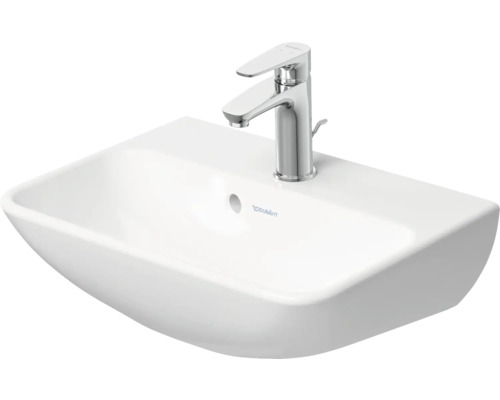 Umyvadlo ze sanitární keramiky s vodovodní baterií