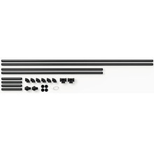 Potrubní systém s trubkami, koleny, T-kusy a koncovkami