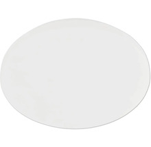 Bílý porcelánový talíř