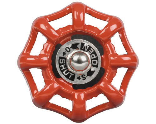 Uzavírací ventil se symbolem otevření a zavření