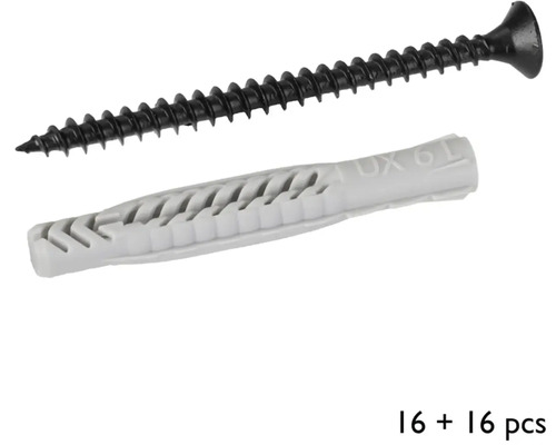 Šroub s hmoždinkou, 16 kusů