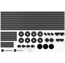 Stavebnice s trubkami, přírubami a spojkami pro stavbu nábytku