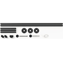 Trubkový regálový systém s trubkami, spojkami, šrouby a hmoždinkami