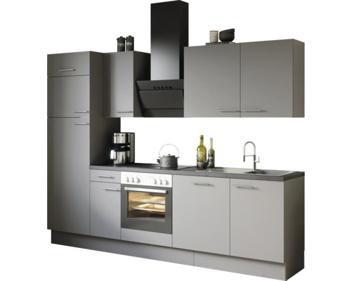 Kompletní kuchyňská linka s horními a dolními skříňkami, digestoří a elektrickými spotřebiči