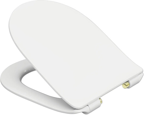 Bílé záchodové prkénko