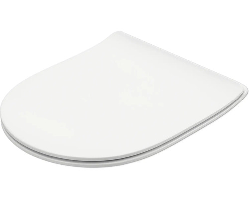 Bílé záchodové prkénko