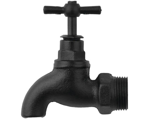 Kovová vodovodní baterie s křížovou rukojetí