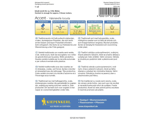 Balíčky semen polníčku Accent