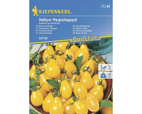 Rajče cherry 'Yellow Pearshaped' Kiepenkerl žluté