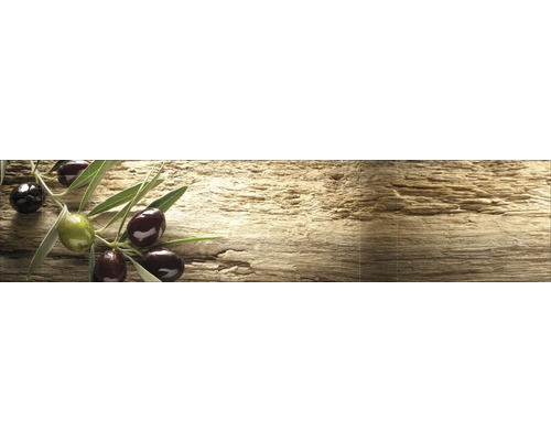 Obkladový panel do kuchyně mySpotti Profix olivová větev ze Středomoří 270 x 60 cm PX-27060-59-HB