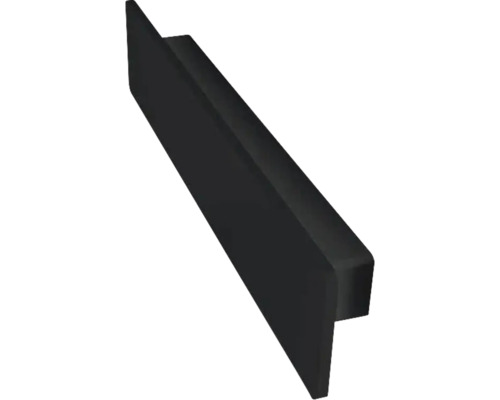 Panel pro podomítkovou baterii s poličkou Devo Lotos černá 1000x200x176 mm Stěnový připojovací profil pro pracovní desky