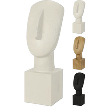 Dekorativní figurka obličeje na podstavci do interiéru