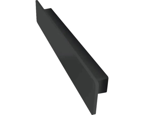 Panel pro podomítkovou baterii s poličkou Devo Lotos černá 1200x200x176 mm Rohový profil z plastu