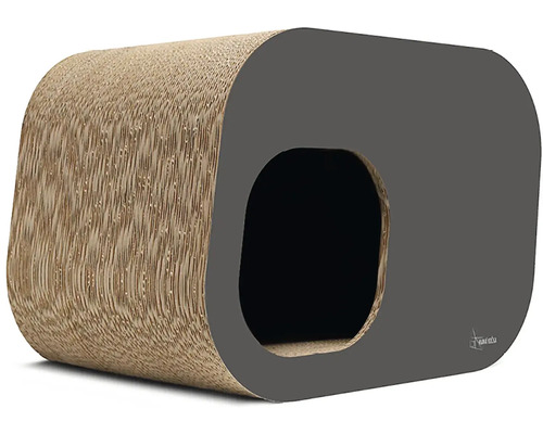 Kartónový domek pro kočky se vstupem