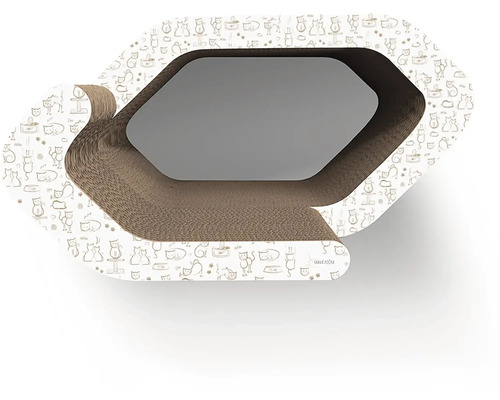 Škrabadlo pro kočky z kartonu s kočičími motivy