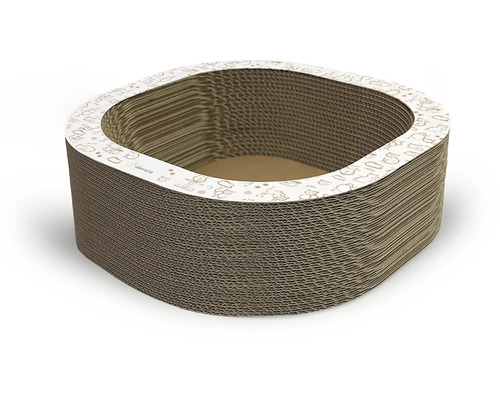 Škrabadlo pro kočky z lepenky ve tvaru čtverce