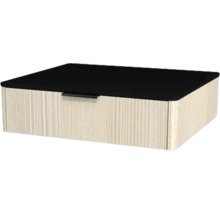 Koupelnová skříňka pod umyvadlo Devo Lotos krémově bílá/černá 60 x 16 x 53 cm LF-SUW1S60x16-F98