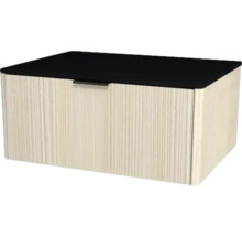 Koupelnová skříňka pod umyvadlo Devo Lotos krémově bílá/černá 70 x 31 x 53 cm LF-SUW1S70x31-F98