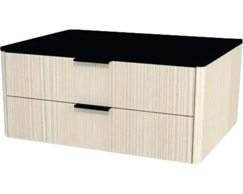 Koupelnová skříňka pod umyvadlo Devo Lotos krémově bílá/černá 70 x 31 x 53 cm LF-SUW2S70x31-F98 Koupelnová skříňka pod umyvadlo Devo Lotos krémově bílá/černá 70 x 31 x 53 cm LF-SUW2S70x31-F98