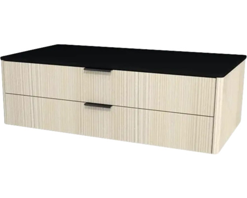 Koupelnová skříňka pod umyvadlo Devo Lotos krémově bílá/černá 100 x 31 x 53 cm LF-SUW2S100x31-F98 Koupelnová skříňka pod umyvadlo Devo Lotos krémově bílá/černá 100 x 31 x 53 cm LF-SUW2S100x31-F98
