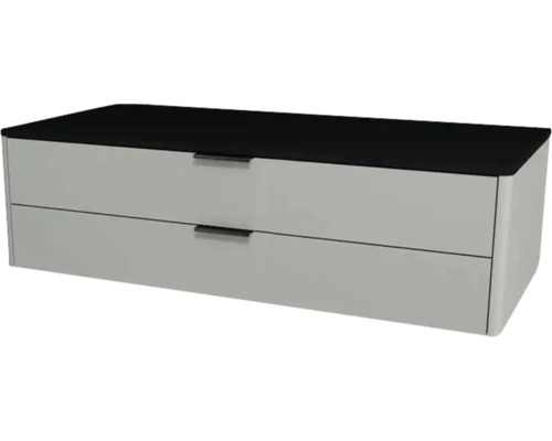 Koupelnová skříňka pod umyvadlo Devo Lotos ocelově šedá/černá 110 x 31 x 53 cm LF-SUW2S110x31-F105 Koupelnová skříňka pod umyvadlo Devo Lotos ocelově šedá/černá 110 x 31 x 53 cm LF-SUW2S110x31-F105