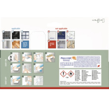 Informace o aplikaci lepicích pásek na různé povrchy a pokyny pro montáž a demontáž