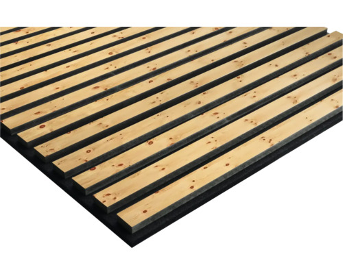 Akustický panel 18x560x560 mm borovice masivní Dřevěné panely na stěnu a strop