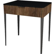 Koupelnová skříňka pod umyvadlo Devo Lotos bronzová/černá 70 x 76 x 53 cm LF-SUS1S70x76-F115
