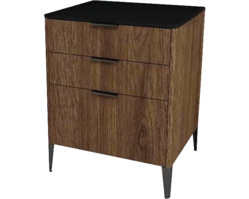 Koupelnová skříňka pod umyvadlo Devo Lotos bronzová/černá 60 x 76 x 53 cm LF-SUS3S60x76-F115 Koupelnová skříňka pod umyvadlo Devo Lotos bronzová/černá 60 x 76 x 53 cm LF-SUS3S60x76-F115