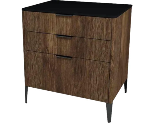 Koupelnová skříňka pod umyvadlo Devo Lotos bronzová/černá 70 x 76 x 53 cm LF-SUS3S70x76-F115 Koupelnová skříňka pod umyvadlo Devo Lotos bronzová/černá 70 x 76 x 53 cm LF-SUS3S70x76-F115