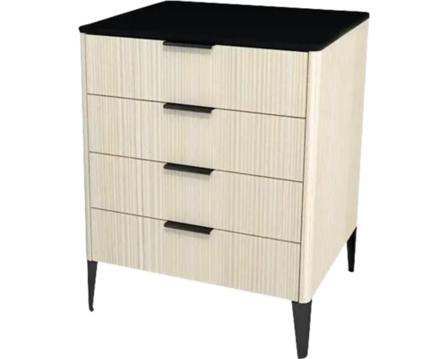Koupelnová skříňka pod umyvadlo Devo Lotos krémově bílá/černá 60 x 76 x 53 cm LF-SUS4S60x76-F98 Koupelnová skříňka pod umyvadlo Devo Lotos krémově bílá/černá 60 x 76 x 53 cm LF-SUS4S60x76-F98