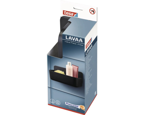 Sprchová polička Tesa Lavaa v obalu produktu