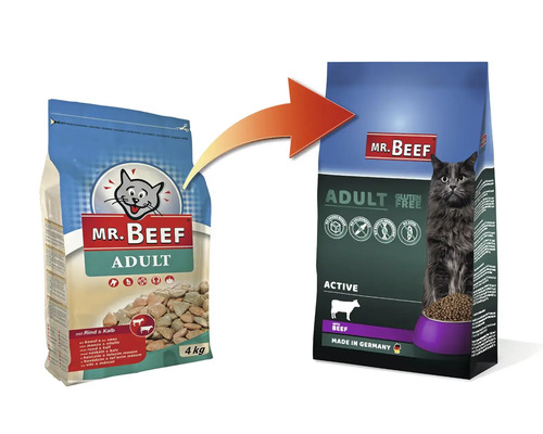 Granule pro kočky MR.BEEF Activ hovězí 3 kg
