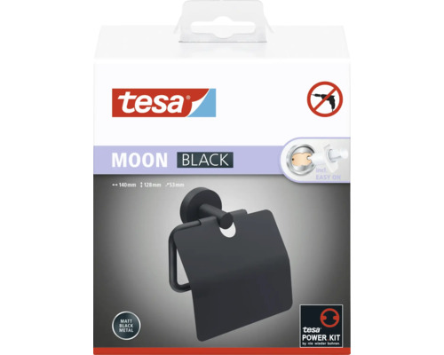 Tesa Moon držák toaletního papíru pro montáž na stěnu, bez vrtání