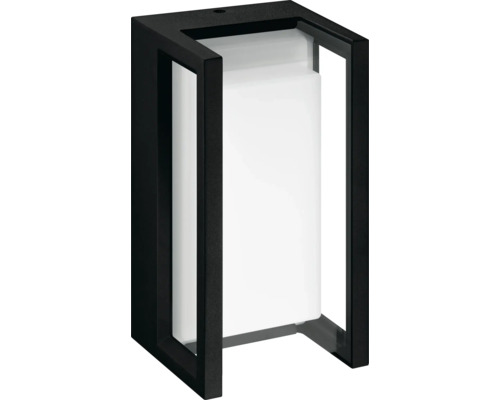 LED venkovní nástěnné svítidlo Philips Pyrona IP44 12 W 1500 lm 2700 K černé Černé nástěnné svítidlo se stínidlem