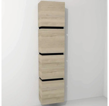 Koupelnová závěsná skříňka Devo Viva 2.0 pravá dub halifax bílý 40 x 170 x 26 cm VV2-S4DP40x26-P29