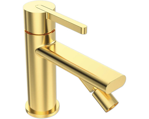 Zlatá umyvadlová baterie do koupelny