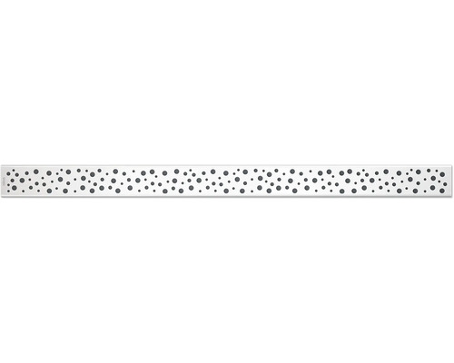 Rošt sprchového žlabu Jungborn Uno Bubble 650 mm nerezová ocel matný Větrací mřížka s tečkovaným vzorem