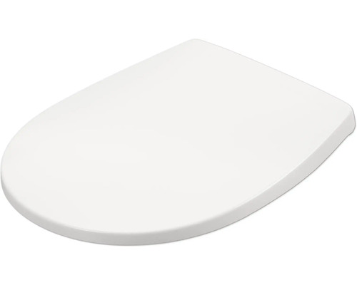 Bílé záchodové sedátko z plastu