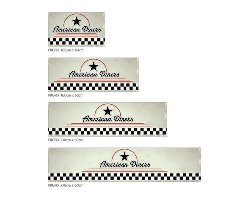 Dekorativní kuchyňská zástěna American Diners v různých velikostech