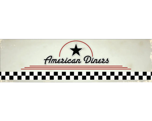 Obkladový panel do kuchyně mySpotti Profix nápis American Diners 210 x 60 cm PX-21060-196-HB