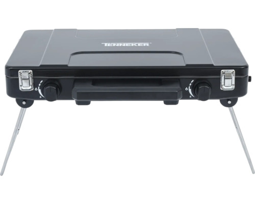 Plynový vařič Tenneker se dvěma hořáky a skládacími nohami