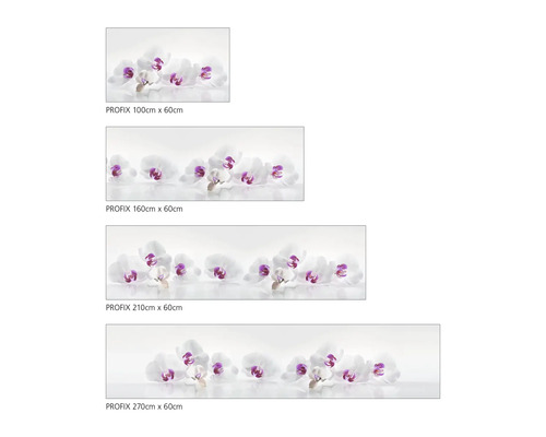 Různé velikosti zástěny Profix s orchidejemi