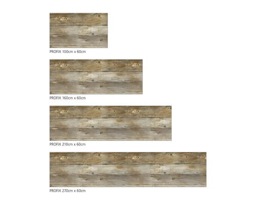 Různé velikosti dekorační fólie na dřevo PROFIX
