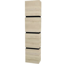 Koupelnová skříňka vysoká Devo Viva 2.0 levá dub halifax bílý 40 x 170 x 26 cm VV2-S4D3SL40x26-P29