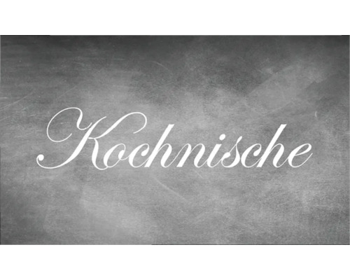 Obkladový panel do kuchyně mySpotti Profix nápis Kochnische 100 x 60 cm PX-10060-82-HB