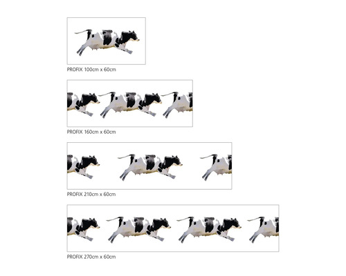 Profix dekorační fólie s motivem krávy v různých velikostech